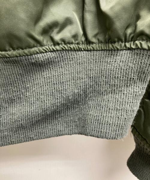 ALPHA（アルファ）ALPHA (アルファ) フライトジャケット カーキ サイズ:Lの古着・服飾アイテム