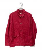 A.PRESSEアプレッセ）の古着「Over Dyeing Coverall Jacket　23SAP-01-02M」｜レッド