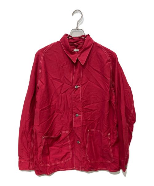 A.PRESSE（アプレッセ）A.PRESSE (アプレッセ) Over Dyeing Coverall Jacket　23SAP-01-02M レッド サイズ:2の古着・服飾アイテム