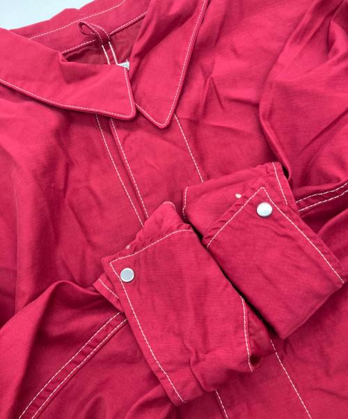 A.PRESSE（アプレッセ）A.PRESSE (アプレッセ) Over Dyeing Coverall Jacket　23SAP-01-02M レッド サイズ:2の古着・服飾アイテム