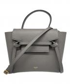 CELINEセリーヌ）の古着「ベルトバッグ ナノ」｜グレー