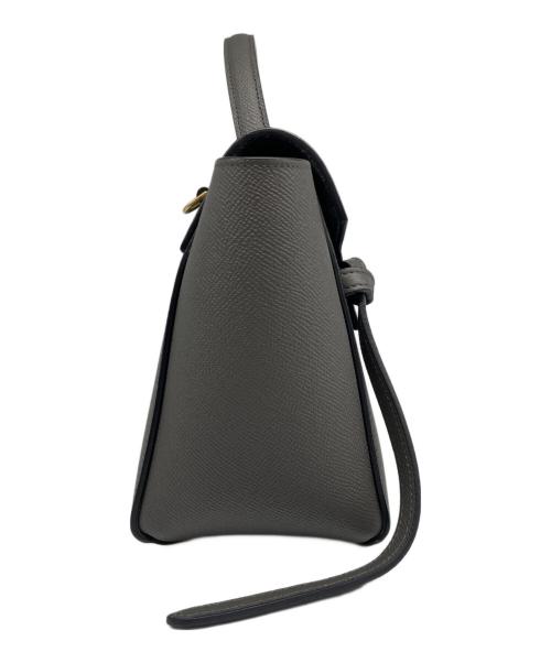 CELINE（セリーヌ）CELINE (セリーヌ) ベルトバッグ ナノ グレーの古着・服飾アイテム