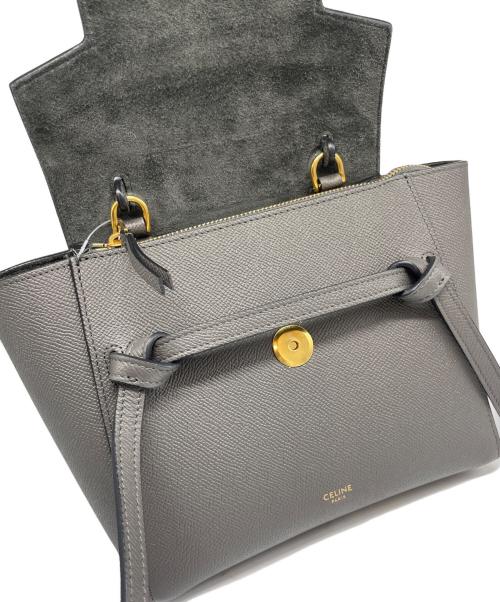 CELINE（セリーヌ）CELINE (セリーヌ) ベルトバッグ ナノ グレーの古着・服飾アイテム