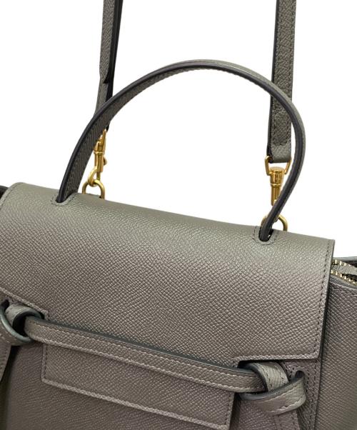 CELINE（セリーヌ）CELINE (セリーヌ) ベルトバッグ ナノ グレーの古着・服飾アイテム