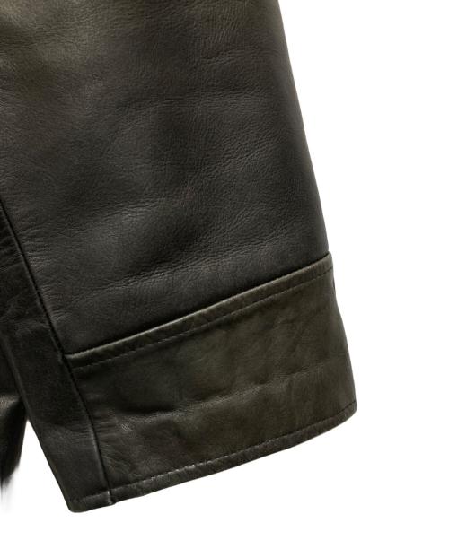 POLO RALPH LAUREN（ポロ・ラルフローレン）POLO RALPH LAUREN (ポロ・ラルフローレン) レザーカーコート ブラック サイズ:XLの古着・服飾アイテム