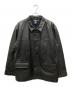 POLO RALPH LAUREN（ポロ・ラルフローレン）の古着「レザーカーコート」｜ブラック
