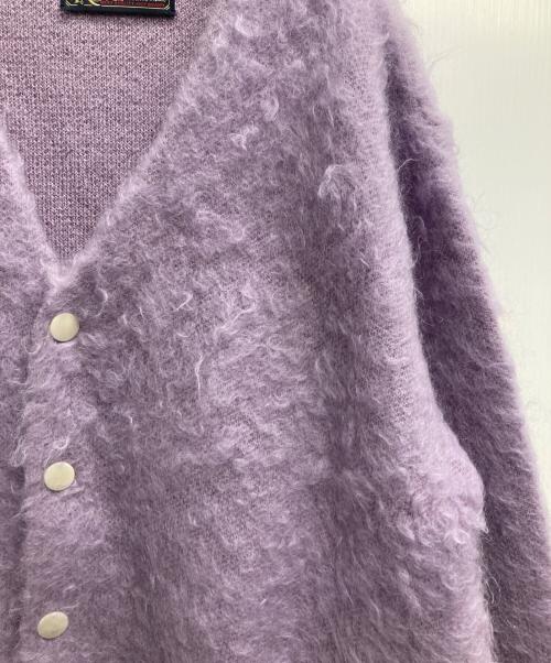 ROUTINE（ルーティン）ROUTINE (ルーティン) ソリッド起毛カーディガン ラベンダー サイズ:1の古着・服飾アイテム