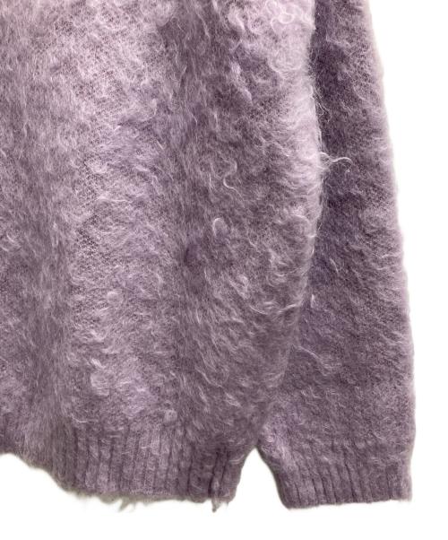 ROUTINE（ルーティン）ROUTINE (ルーティン) ソリッド起毛カーディガン ラベンダー サイズ:1の古着・服飾アイテム