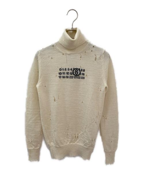 MM6 Maison Margiela（エムエムシックスメゾンマルジェラ）MM6 Maison Margiela (エムエムシックスメゾンマルジェラ) PULLOVER アイボリー サイズ:XSの古着・服飾アイテム