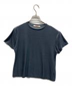 BACCAバッカ）の古着「inner piece ベロアジャージーTシャツ」｜グレー