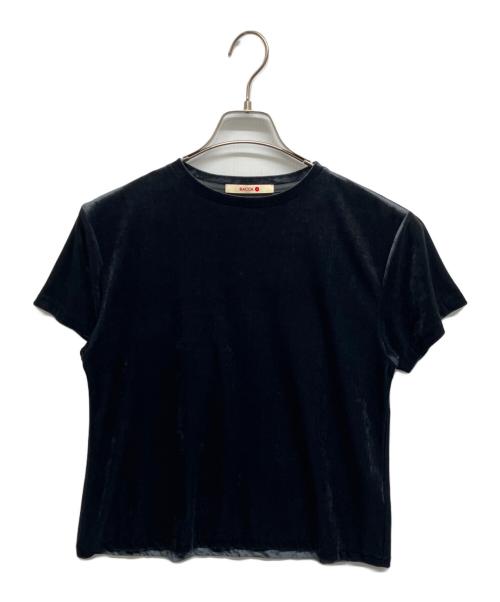 BACCA（バッカ）BACCA (バッカ) inner piece ベロアジャージーTシャツ グレー サイズ:Sの古着・服飾アイテム