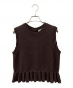 CECILIE BAHNSENセシリーバンセン）の古着「BILL VEST」｜ブラウン