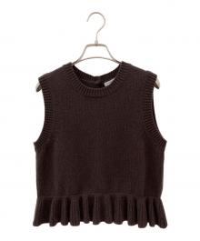 CECILIE BAHNSEN（セシリーバンセン）の古着「BILL VEST」｜ブラウン