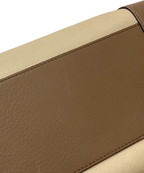 LOEWE（ロエベ）LOEWE (ロエベ) アナグラム アマソナ 28 ボストンバッグ トリコロール ベージュの古着・服飾アイテム
