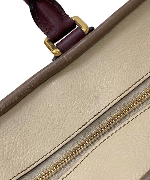 LOEWE（ロエベ）LOEWE (ロエベ) アナグラム アマソナ 28 ボストンバッグ トリコロール ベージュの古着・服飾アイテム