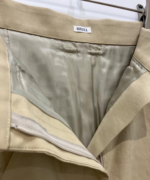 BRILL（ブリル）BRILL (ブリル) シルエットスリットスカート ベージュ サイズ:36の古着・服飾アイテム