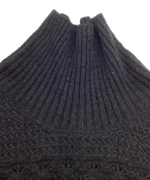 beautiful people（ビューティフルピープル）beautiful people (ビューティフルピープル) double-end linen wool knitted dress ブラック サイズ:36の古着・服飾アイテム