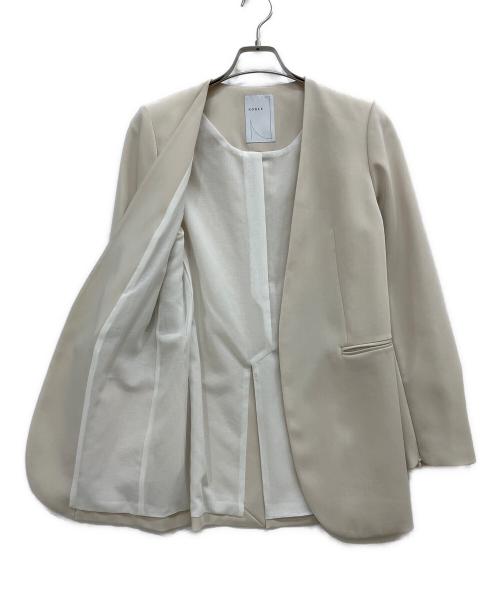 Noble（ノーブル）Noble (ノーブル) スリーブスリットケープジャケット アイボリー サイズ:36の古着・服飾アイテム
