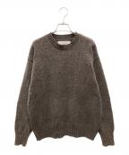 TODAYFULトゥデイフル）の古着「Mallyarn Boyfriend Knit/モールヤーン ボーイフレンド ニット」｜ブラウン