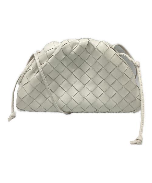 BOTTEGA VENETA（ボッテガベネタ）BOTTEGA VENETA (ボッテガベネタ) THE MINI POUCH BAG ホワイトの古着・服飾アイテム