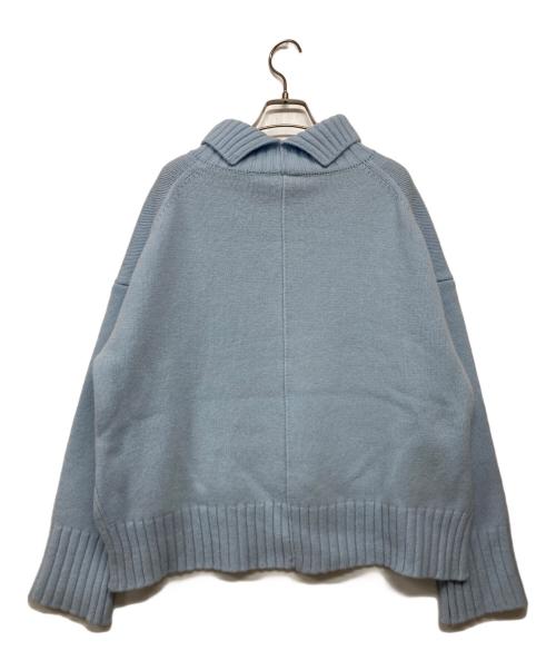 SEVEN TEN by MIHO KAWAHITO（セブン テン バイ ミホ カワヒト）SEVEN TEN by MIHO KAWAHITO (セブン テン バイ ミホ カワヒト) ベーシックタートルニットプルオーバー ライトブルー サイズ:Sの古着・服飾アイテム