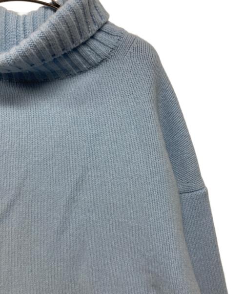 SEVEN TEN by MIHO KAWAHITO（セブン テン バイ ミホ カワヒト）SEVEN TEN by MIHO KAWAHITO (セブン テン バイ ミホ カワヒト) ベーシックタートルニットプルオーバー ライトブルー サイズ:Sの古着・服飾アイテム