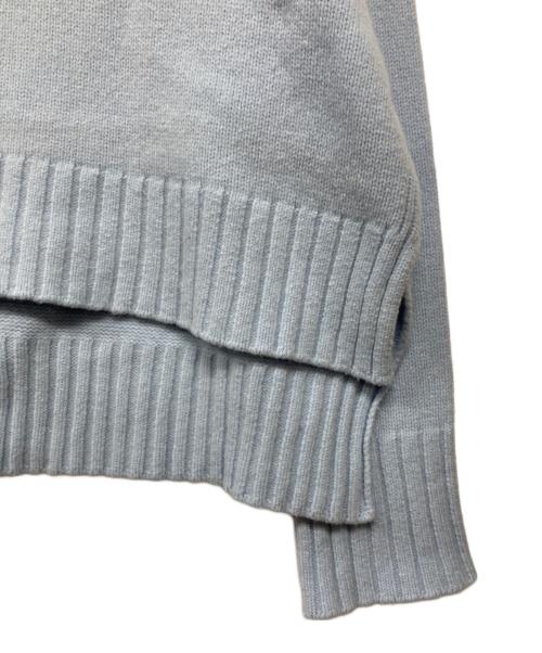 SEVEN TEN by MIHO KAWAHITO（セブン テン バイ ミホ カワヒト）SEVEN TEN by MIHO KAWAHITO (セブン テン バイ ミホ カワヒト) ベーシックタートルニットプルオーバー ライトブルー サイズ:Sの古着・服飾アイテム