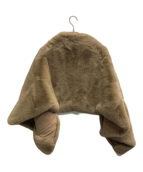 JENNE（ジェンヌ）JENNE (ジェンヌ) リッチボリュームファーケープ ベージュ サイズ:Freeの古着・服飾アイテム