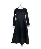 Apuweiser-richeアプワイザーリッシェ）の古着「袖レースビスチェ切替ワンピース」｜ブラック