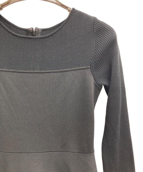 Apuweiser-riche（アプワイザーリッシェ）Apuweiser-riche (アプワイザーリッシェ) 袖レースビスチェ切替ワンピース ブラック サイズ:1の古着・服飾アイテム