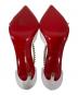 中古・古着 Christian Louboutin (クリスチャン・ルブタン) スタッズヒールパンプス ホワイト サイズ:35 1/2：18000円