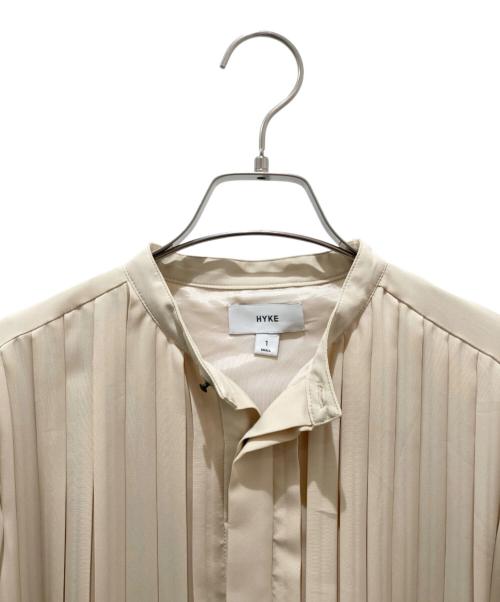 HYKE（ハイク）HYKE (ハイク) TAFFETA PLEATED DRESS ベージュ サイズ:1の古着・服飾アイテム
