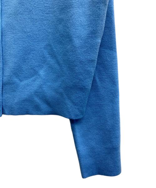 ANAYI（アナイ）ANAYI (アナイ) メリノウールビジュー カーディガン ブルー サイズ:38の古着・服飾アイテム