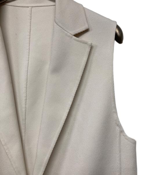 ANAYI（アナイ）ANAYI (アナイ) カルゼリバーボタンレスジレ アイボリー サイズ:36の古着・服飾アイテム