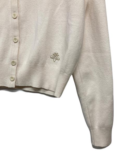 CAPRINO（カプリーノ）CAPRINO (カプリーノ) NADESHIKOカシミヤ混レース カーディガン アイボリー サイズ:38の古着・服飾アイテム