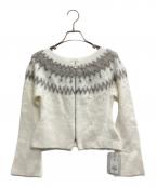 CELFORDセルフォード）の古着「フェアアイルジップカーディガン」｜ホワイト