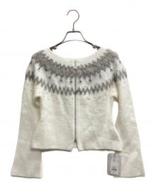 CELFORD（セルフォード）の古着「フェアアイルジップカーディガン」｜ホワイト