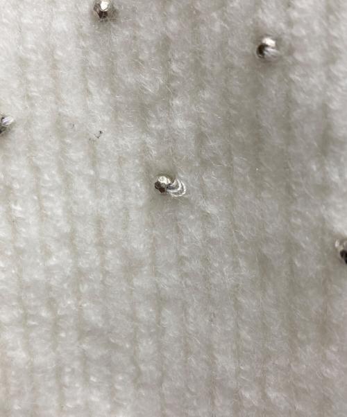 CELFORD（セルフォード）CELFORD (セルフォード) フェアアイルジップカーディガン ホワイト サイズ:Fの古着・服飾アイテム