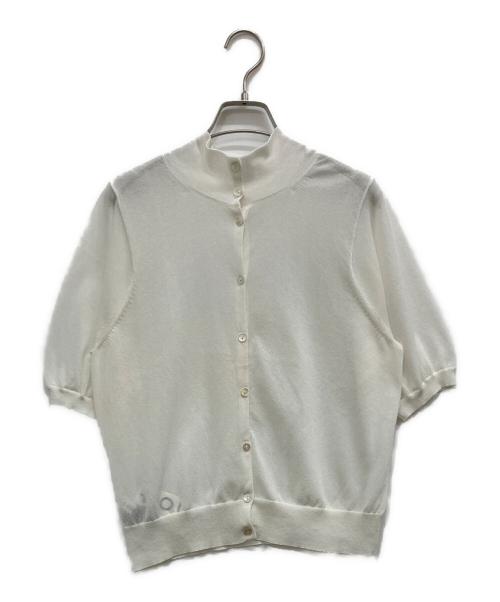 LOUNIE（ルーニー）LOUNIE (ルーニー) ハイネックシアーニットプルオーバー ホワイト サイズ:Fの古着・服飾アイテム