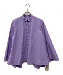 LE PHIL（ル フィル）の古着「ライトウールスリットスリーブブラウス」｜ラベンダー