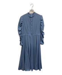 ANAYI（アナイ）の古着「アムンゼンベルト付き切り替え ワンピース」｜ブルー