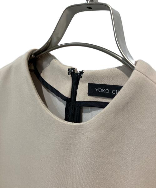 YOKO CHAN（ヨーコチャン）YOKO CHAN (ヨーコチャン) ヘムスカラップブラウス ベージュ サイズ:36の古着・服飾アイテム