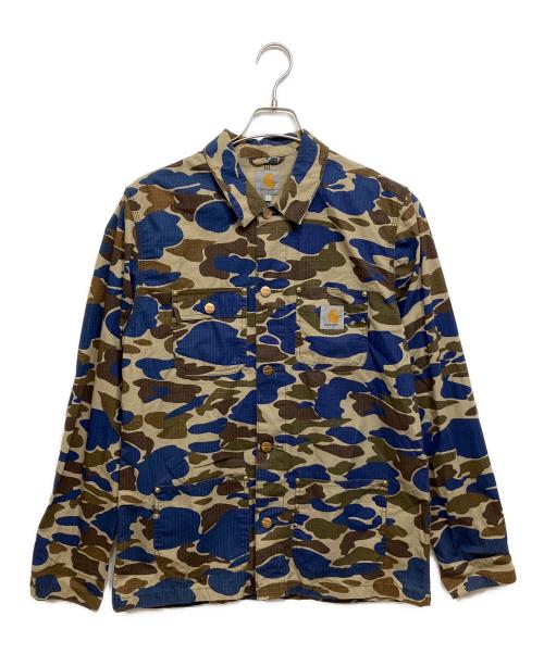 CarHartt（カーハート）CarHartt (カーハート) カモ柄MICHIGAN COAT ブルー サイズ:Lの古着・服飾アイテム