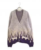 RADIALLラディアル）の古着「SLOWBURN - CARDIGAN SWEATER」｜パープル