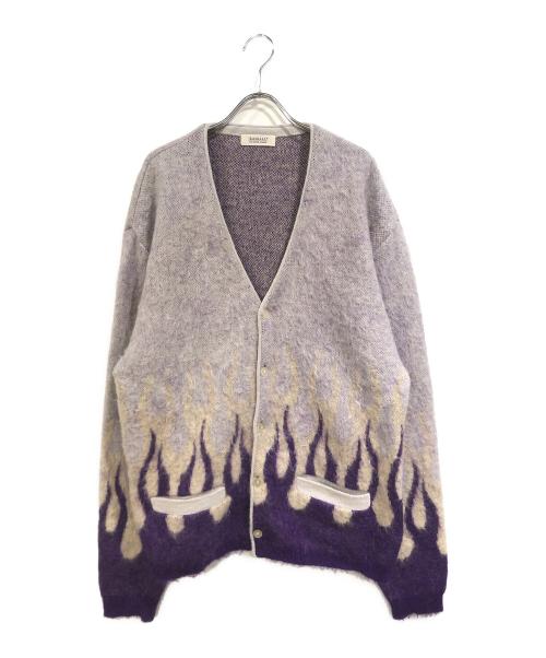 RADIALL（ラディアル）RADIALL (ラディアル) SLOWBURN - CARDIGAN SWEATER パープル サイズ:Lの古着・服飾アイテム