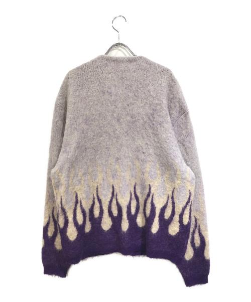 RADIALL（ラディアル）RADIALL (ラディアル) SLOWBURN - CARDIGAN SWEATER パープル サイズ:Lの古着・服飾アイテム