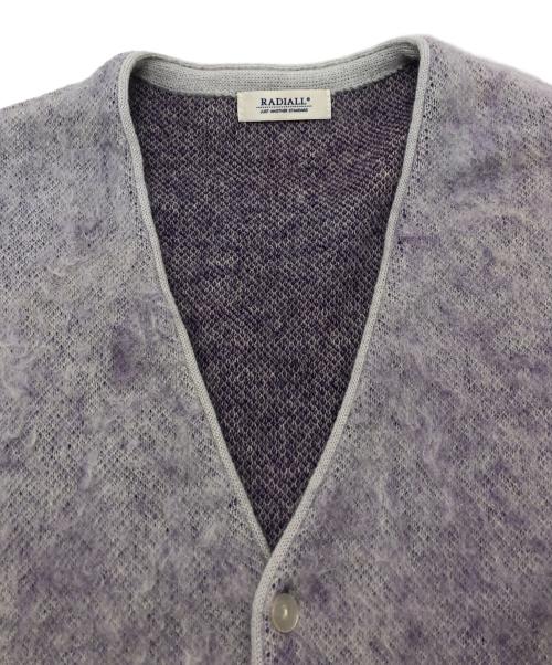 RADIALL（ラディアル）RADIALL (ラディアル) SLOWBURN - CARDIGAN SWEATER パープル サイズ:Lの古着・服飾アイテム