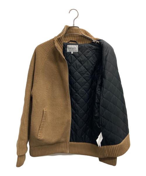 Carhartt WIP（カーハート ワークインプログレス）CARHARTT WIP (カーハート ワークインプログレス) BANLEY SWEATER JACKET ブラウン サイズ:Mの古着・服飾アイテム