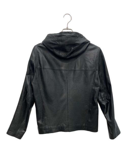 ESTNATION（エストネーション）ESTNATION (エストネーション) レザーパーカー ブラック サイズ:Sの古着・服飾アイテム
