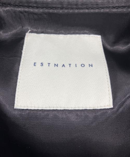 ESTNATION（エストネーション）ESTNATION (エストネーション) レザーパーカー ブラック サイズ:Sの古着・服飾アイテム